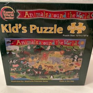 Animals Around the World Kid’s Puzzle 100 piece